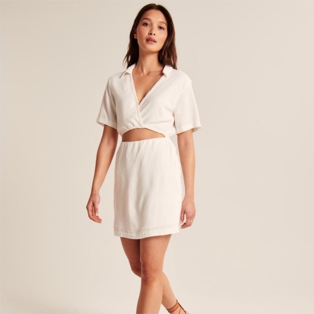 NWT Abercrombie & Fitch White Mini Dress